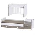 Bed COMBO Variant B /teen bed with cupboard, study desk/
